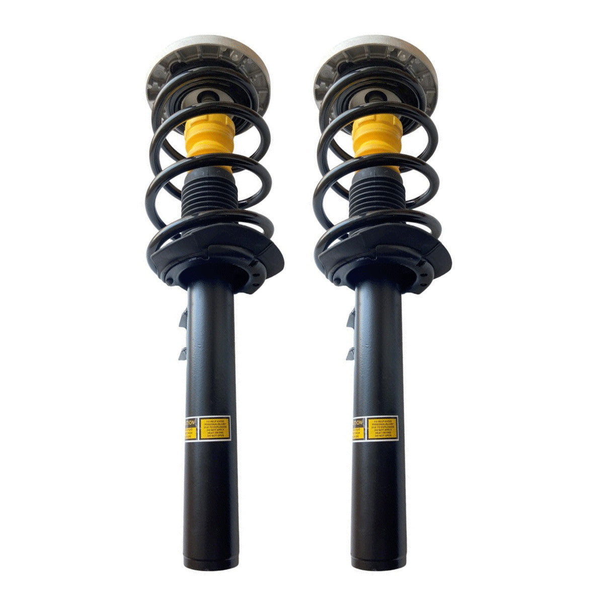 A pair of front shock absorber coil spring struts with EDC for BMW X3 F25 11-17 and X4 F26 2015-18