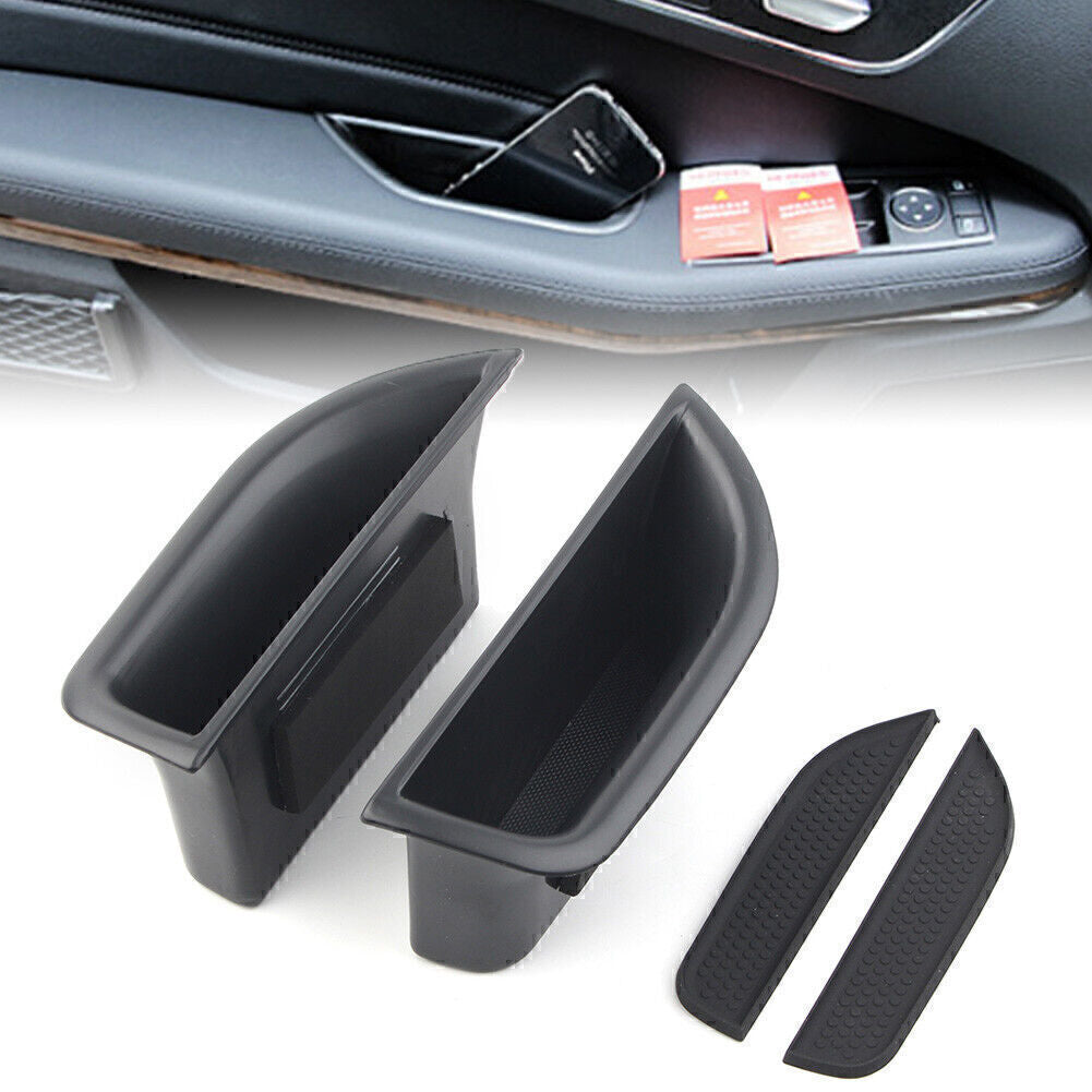 for Benz E Class W212 10-16 Rear Door Handle Armrest Storage Box Tray Bin Kit