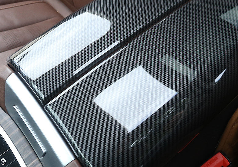 for BMW X5 G05 2019-23 ABS Carbon Fiber Central Console Storage Box Cover Trims