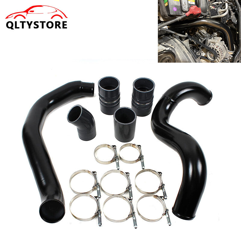 Turbo Intercooler Piping Pipe Kit Silicone Clamp Aluminum for Ford 2003-07 F-250