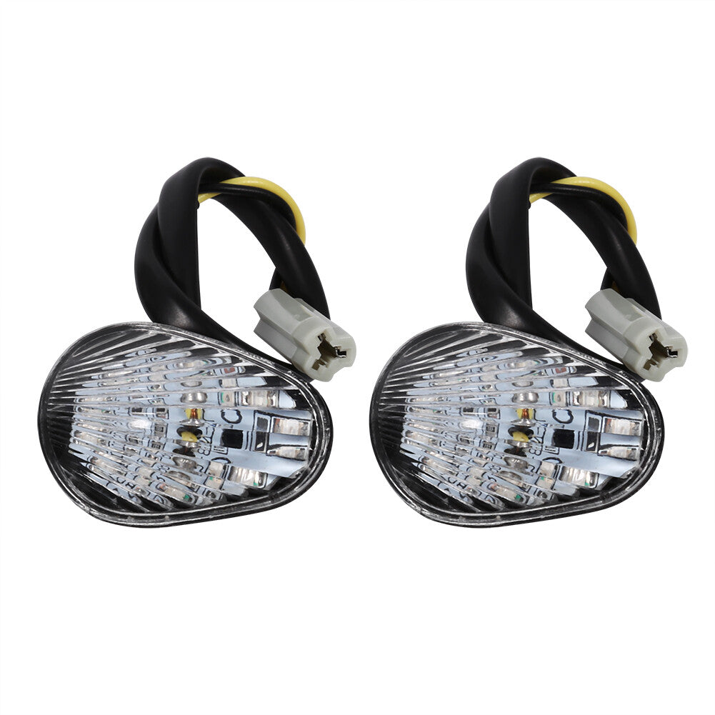 New 1 Pair Amber LED Turn Signal Light Indicator Lamp Flush Mount For YZF