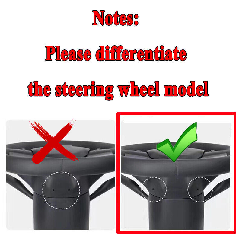 1490214-00-B Driver Heated Leather Steering Wheel Fits for Tesla for Model 3 Y