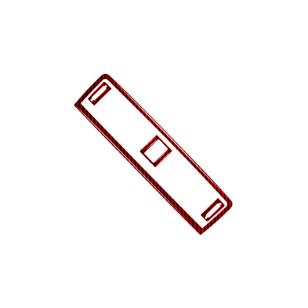 Red Carbon Fiber Center Vent Outlet Cover Trim for Subaru Outback Legacy 2015-17