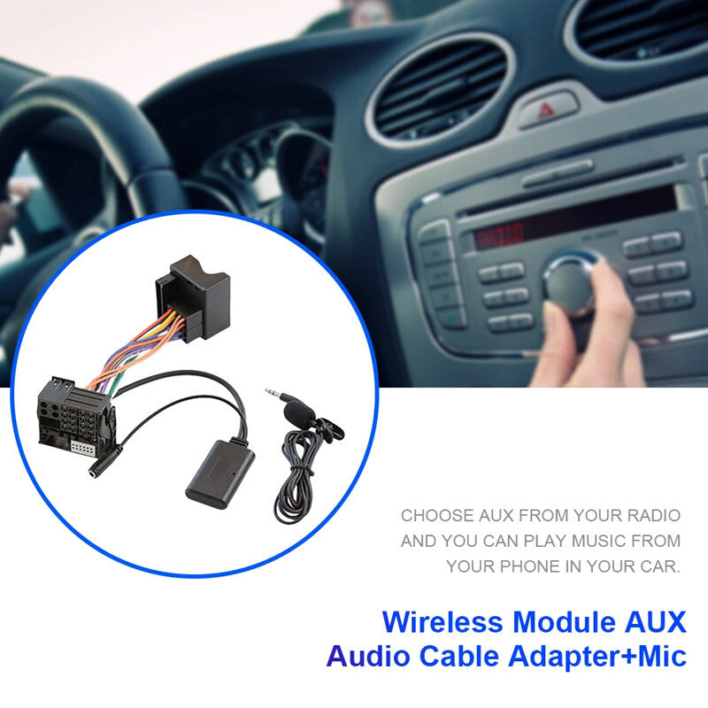 Radio Stereo Harness Adapter AUX Audio Stereo Bluetooth-Compatible for Benz W251