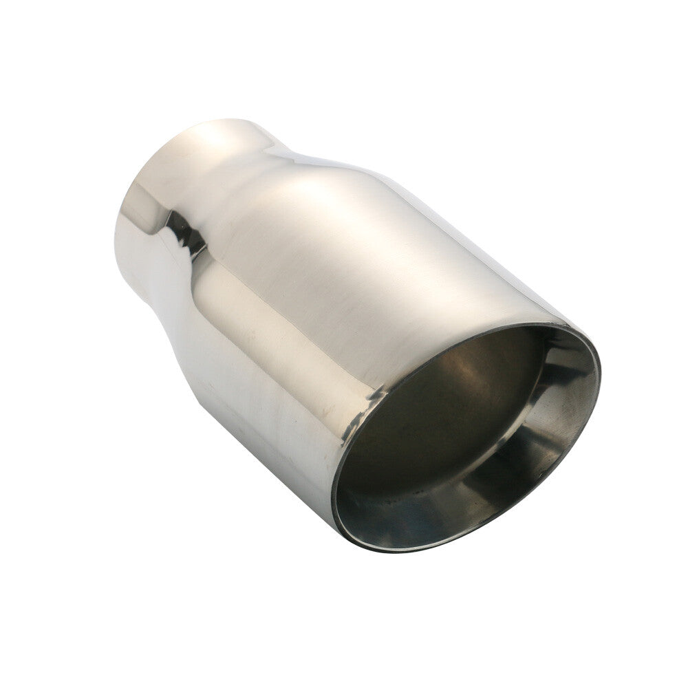 2.5'' Inlet Universal Stainless Steel Exhaust Muffler Tip 3.5in OD 150mm Chrome