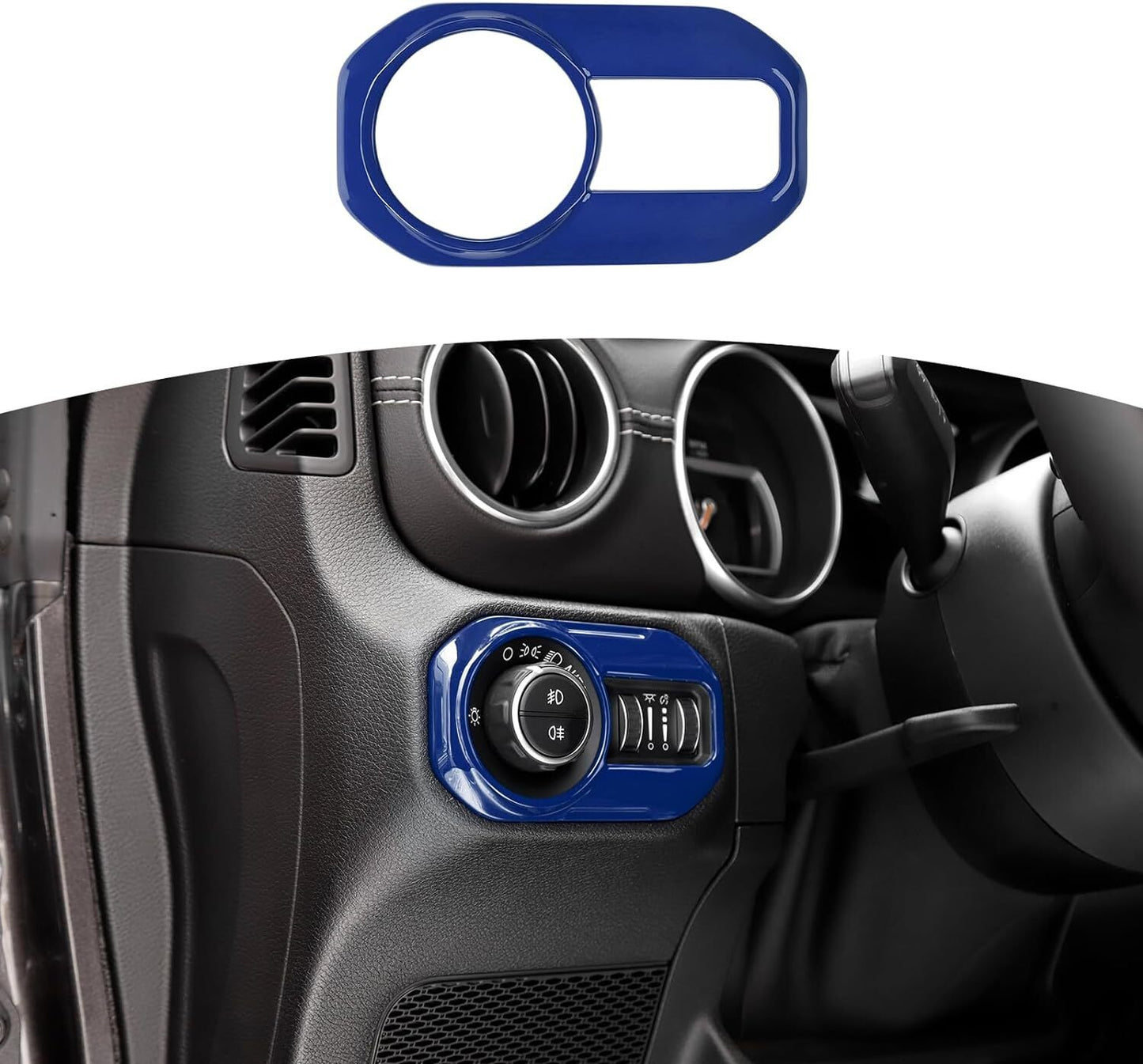 for Jeep for Wrangler JL 18-24 Headlight Switch Button Panel Cover Trim multicolor
