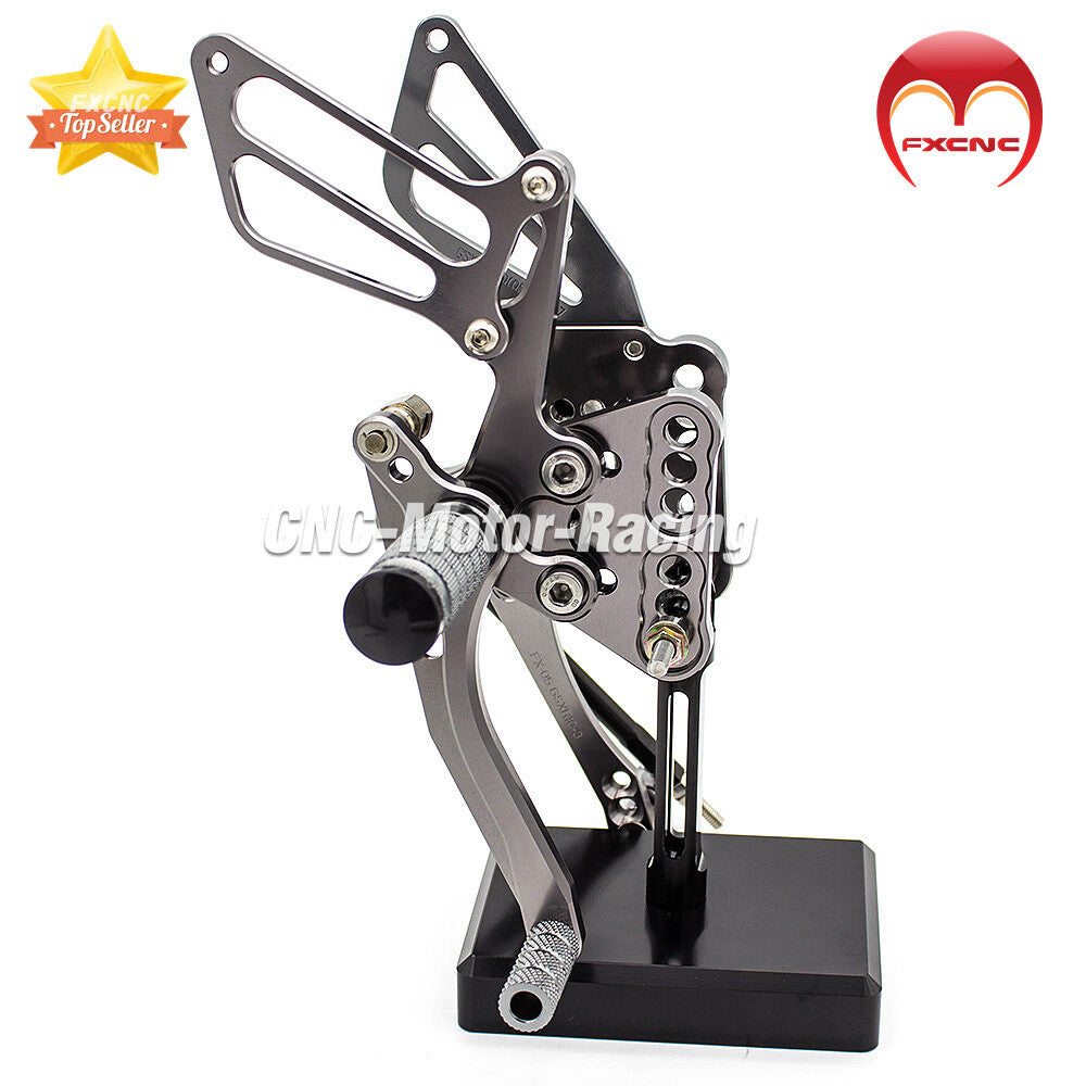 Suitable for Suzuki GSXR1000 K5 K6 2005-2006 CNC adjustable footrest, foot spikes, and gear set.