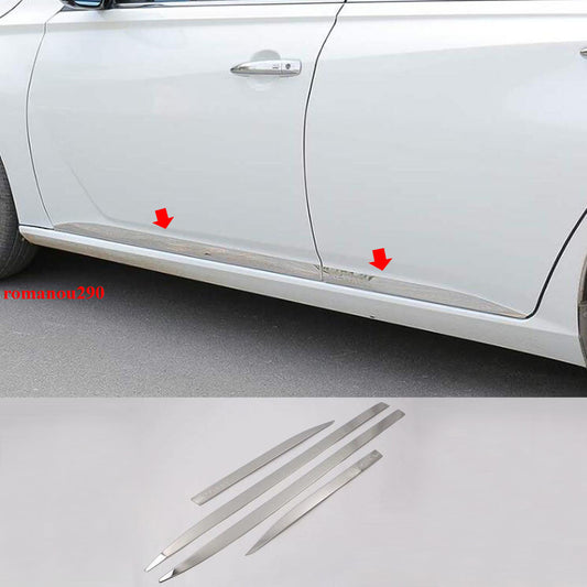 4x for Nissan Altima 2019-24 Stainless Chrome Side Door Body Molding Cover Trim