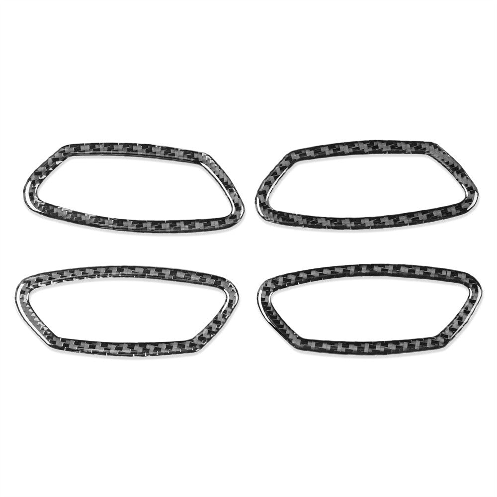 Carbon Fiber for Seat Back Air Outlet Vent Ring Trim for Benz CLS Class C219 2004-09