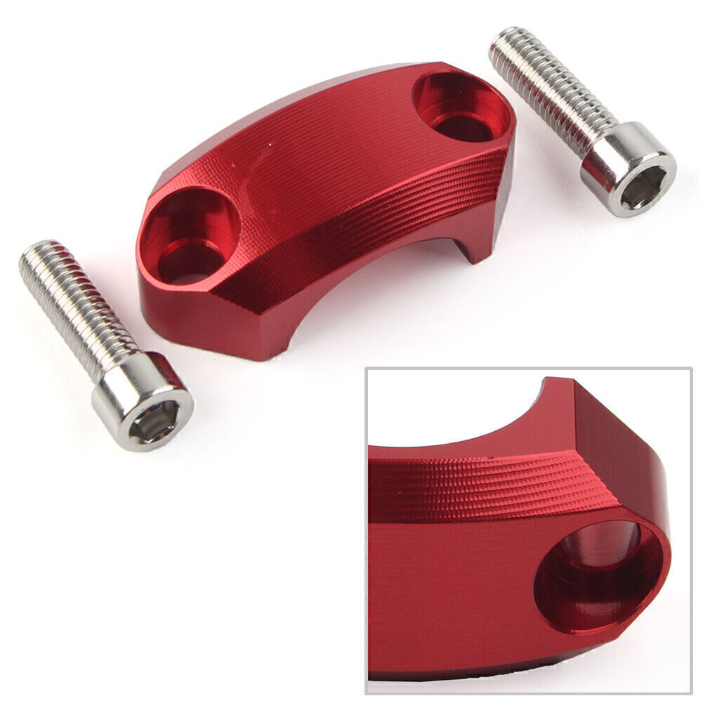 22mm Master Cylinder Perch Clamp Cover Red for Suzuki DR-Z400 S/SM GSX-R600 750
