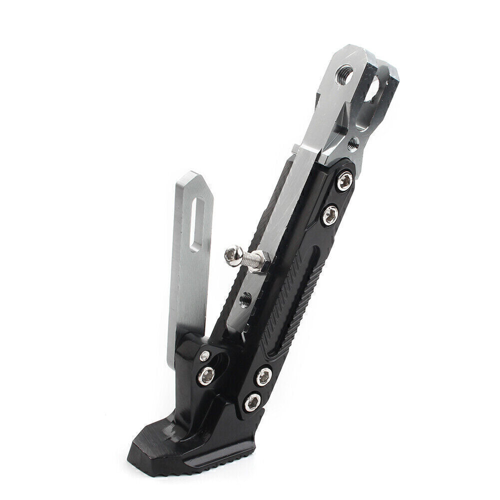 Stainless Steel Motorcycle Non-slip Adjustable Kickstand Foot Side Support Stand