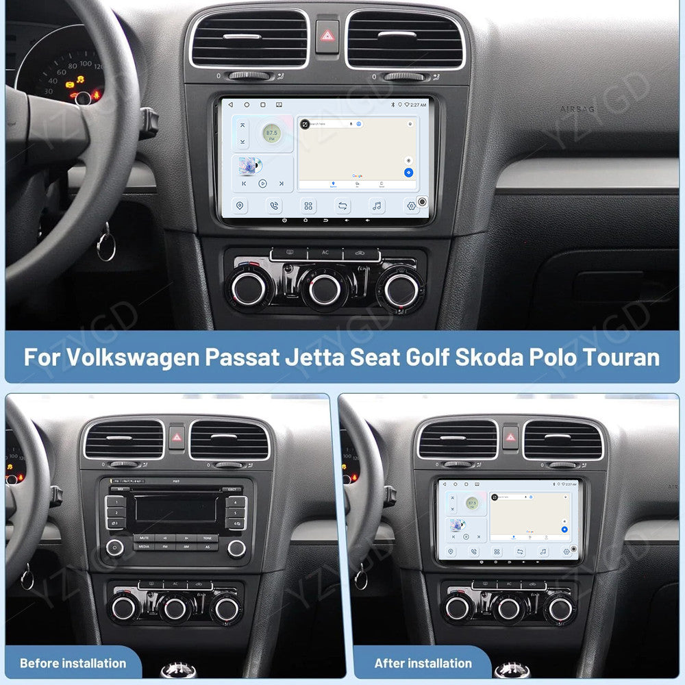 9 Android Carplay for VW for Volkswagen for Jetta for Passat for Golf Car Stereo Radio GPS Navi