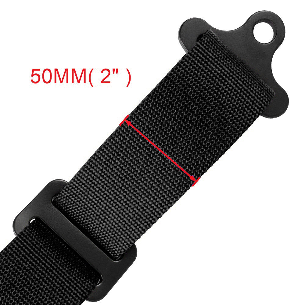 Black 2 4-Point Harness Quick Release Safety for Seat Belt+Shoulder Pads