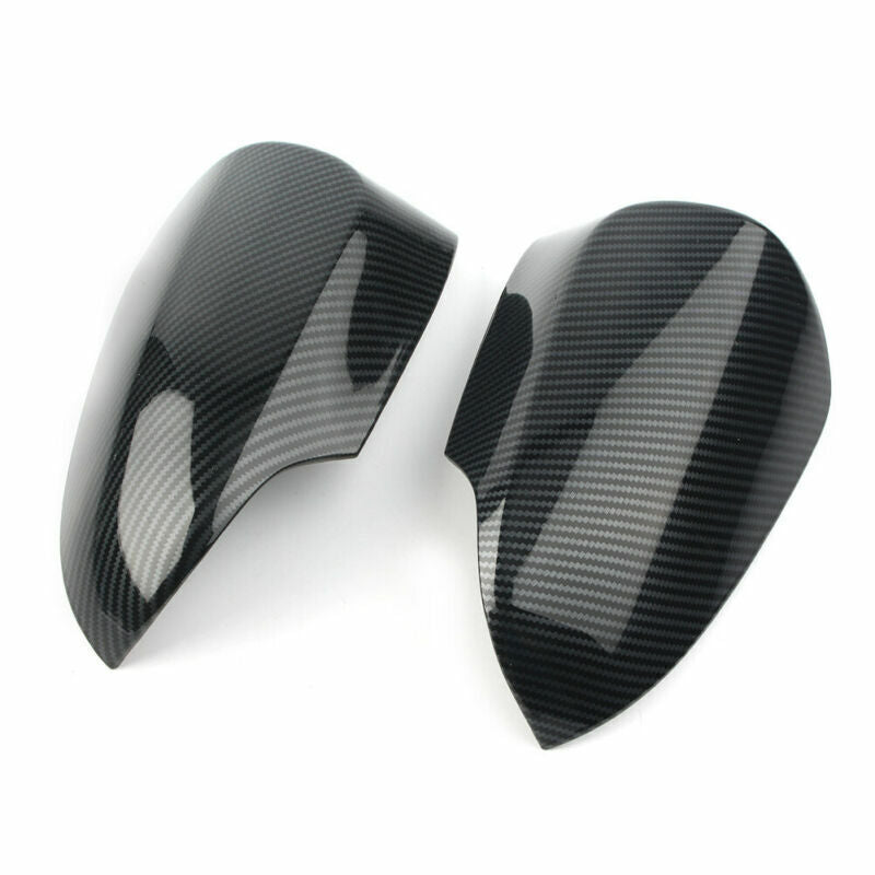 2for Toyota for Corolla 2014-2018 Side Door Mirror Wing Trim Cover Cap Carbon Fiber