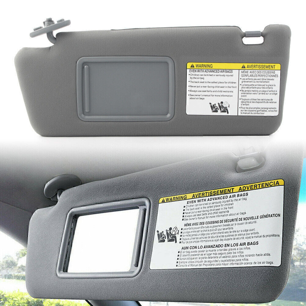 1X Grey Car Sun Visor W/O Light Left For 2005-2015 2014 2013 2012 for Toyota Tacoma