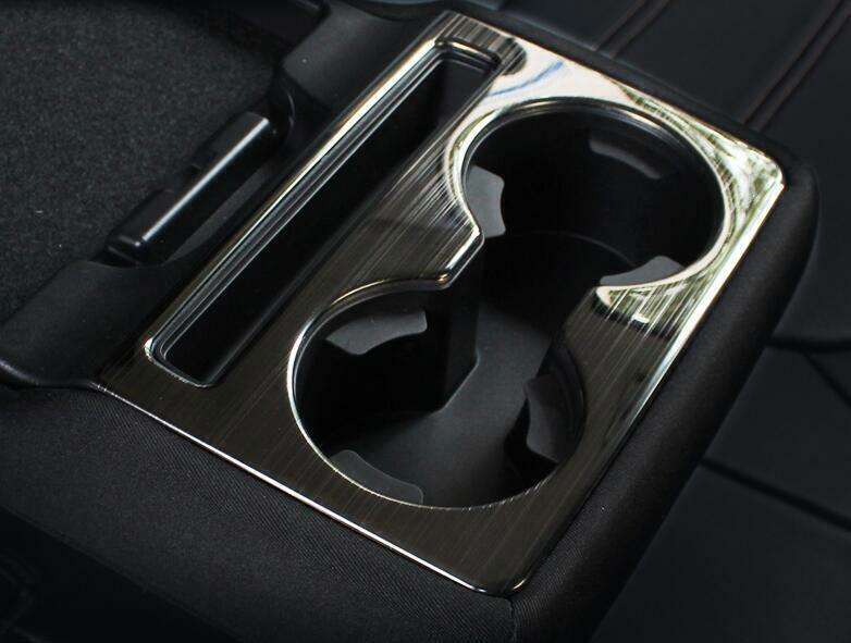 for Mazda CX-5 2017-2021 Black Titanium Car Rear Drinking Glass Panel Cover Trim