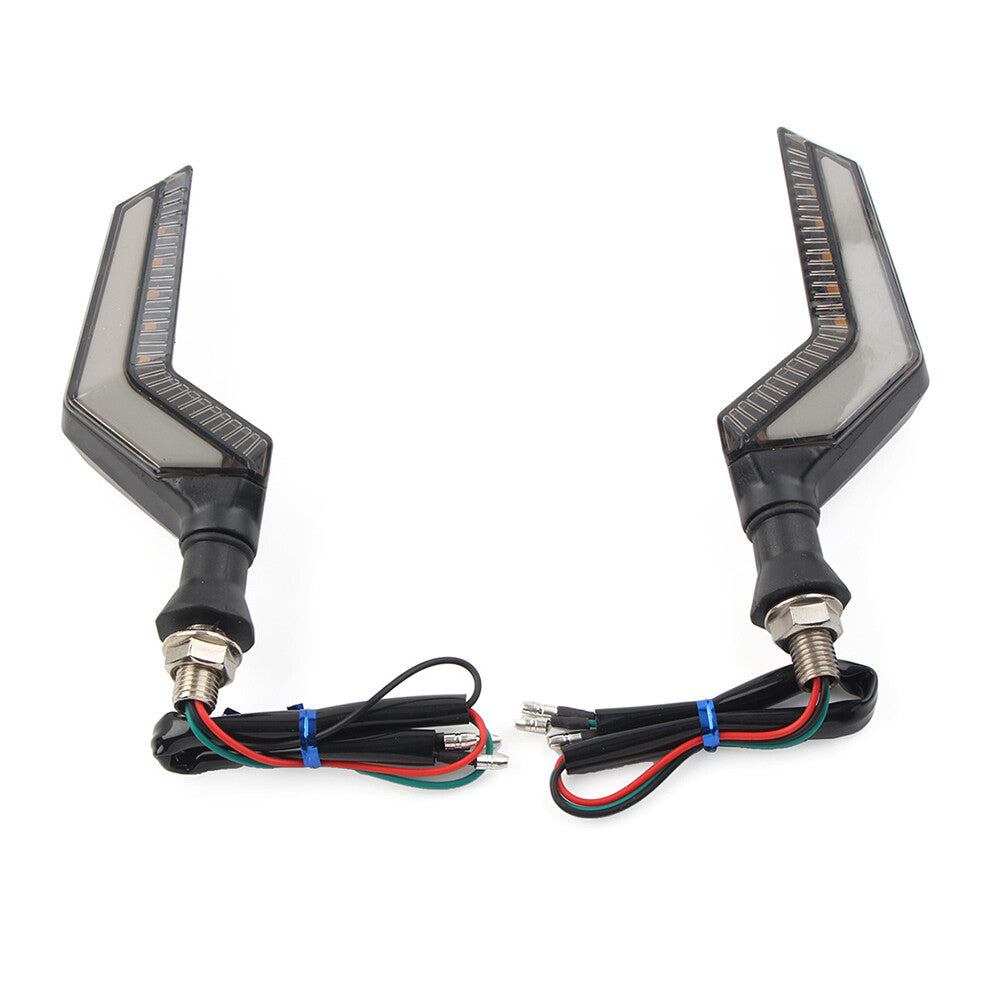 Flasher LED Turn Signal Lights Amber Blinker DRL Red Lamp Fit for Honda Motorcycle