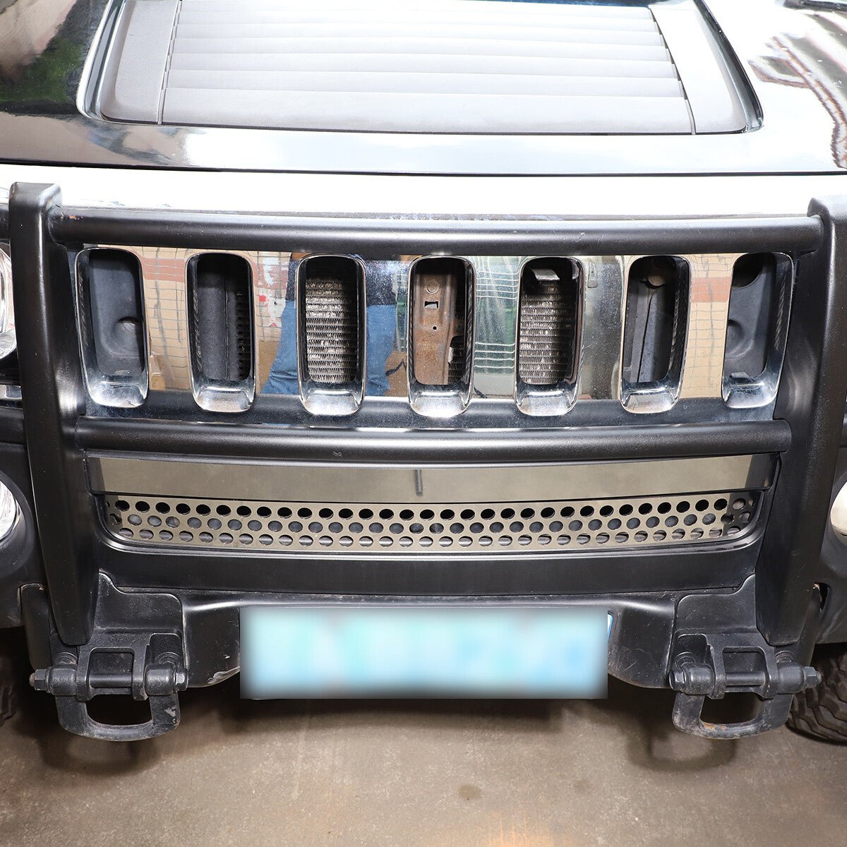 Carbon fiber ABS central control air socket frame trim for Toyota Tacoma 2011-15