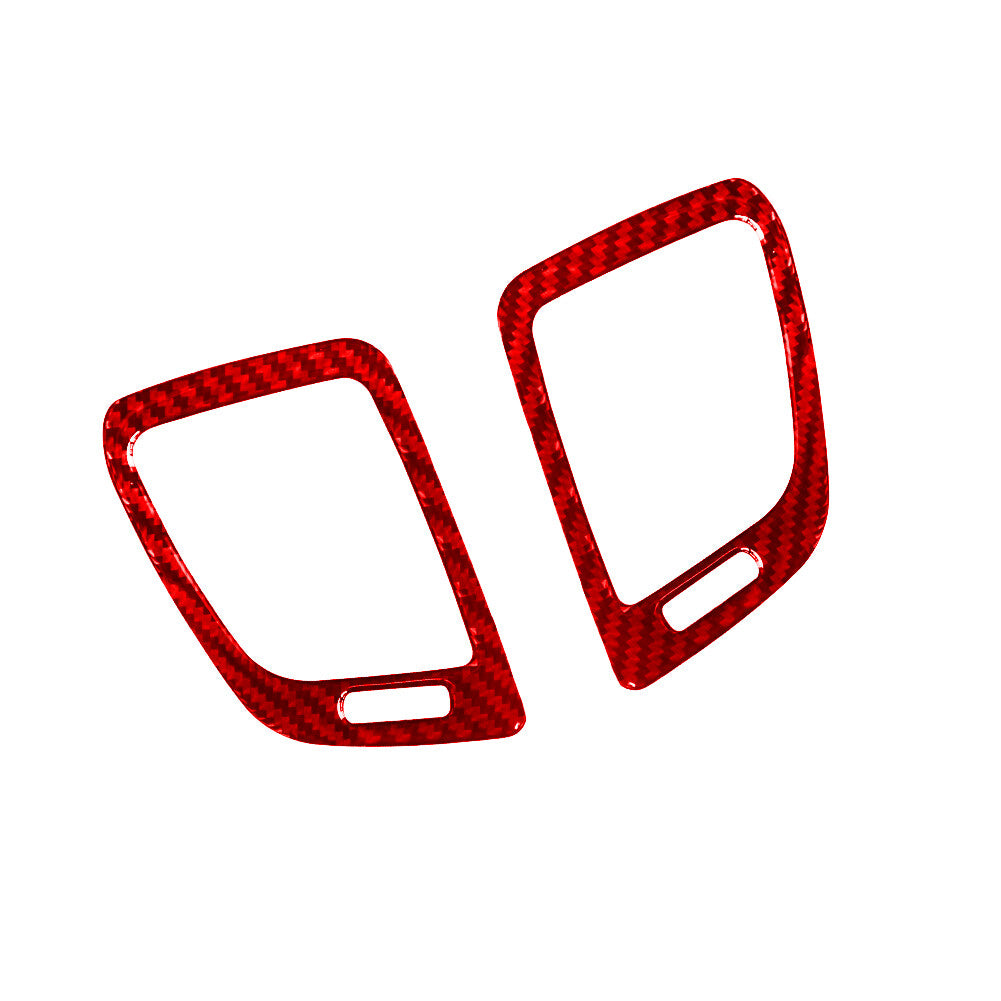 Red Carbon Fiber Front Dashboard Air Vent Cover Trim for KIA Cadenza 2014-2016