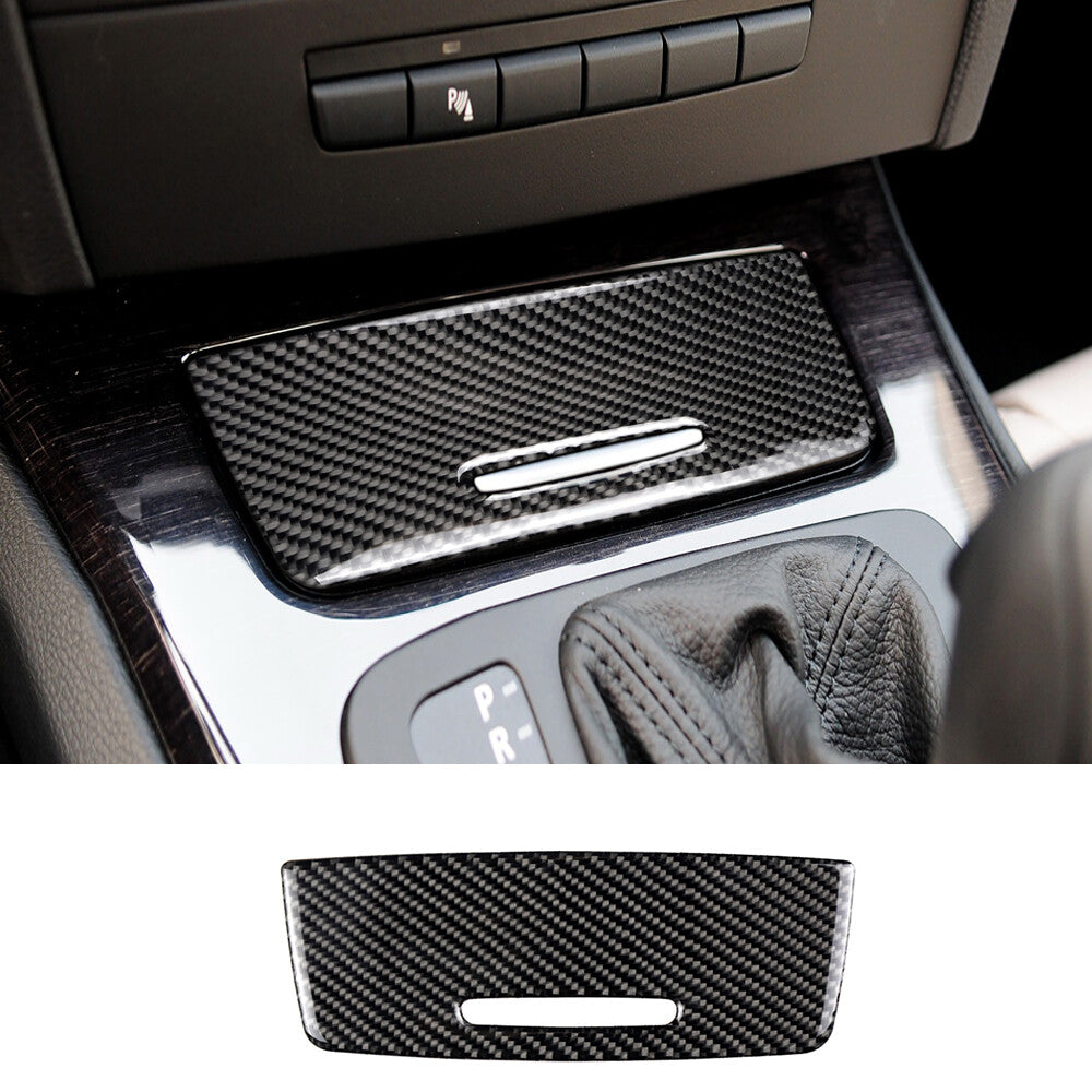 Carbon Fiber Interior Ashtray Panel Cover for BMW 3 Series E90 E92 E93 2005-2012