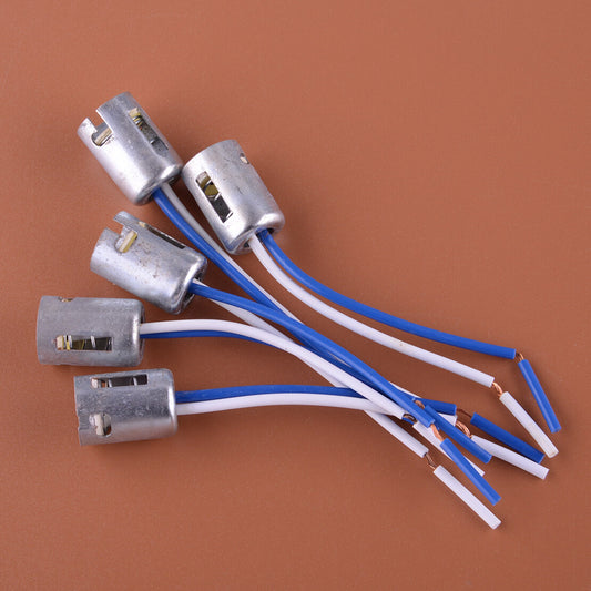5x 1157 Stop Brake Turn Light Bulb Socket Harness Wire Pig Tail Plug