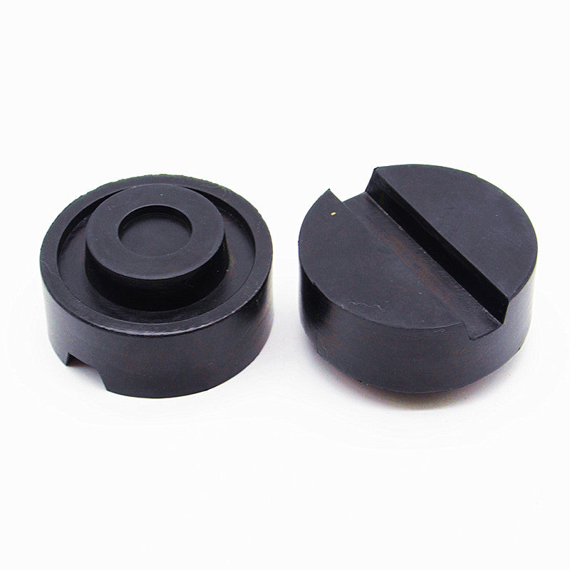 Car 6533mm Slotted Rail Floor Jack Disk Pad Adapter Rubber Pinch Weld JackPad