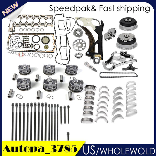 Engine Rebuild Kit Timing Chain Kit Oil Pump Camshaft Gear For 3.0L for BMW N55