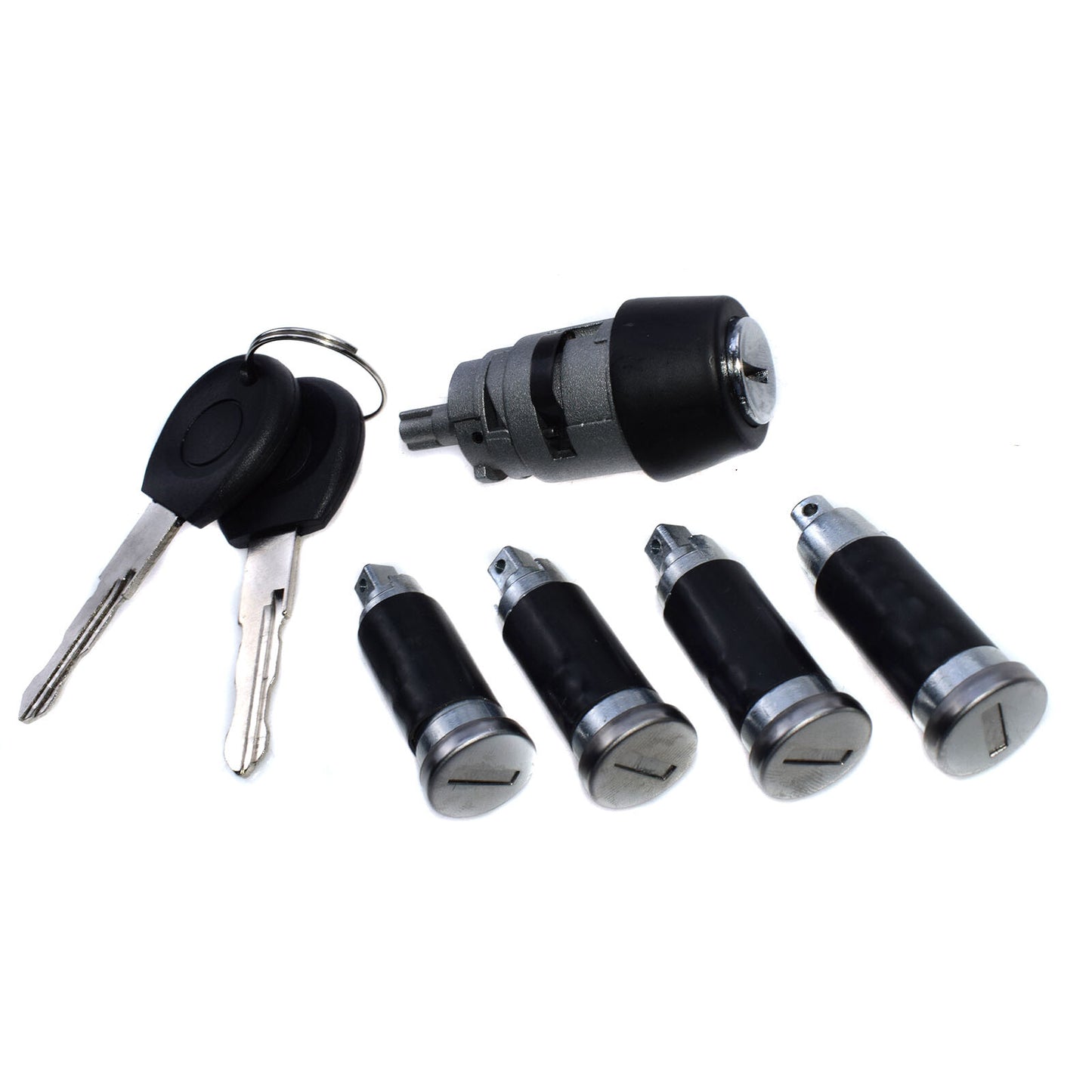 Ignition switch lock barrel and 4 door locks and keys for Volkswagen Mk4 EuroVan