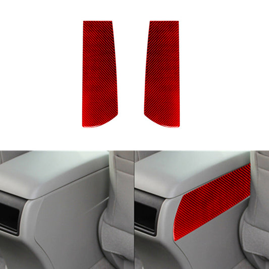 Red Interior Carbon Fiber Center Armrest sides Trim Cover for Toyota for Camry 12-14