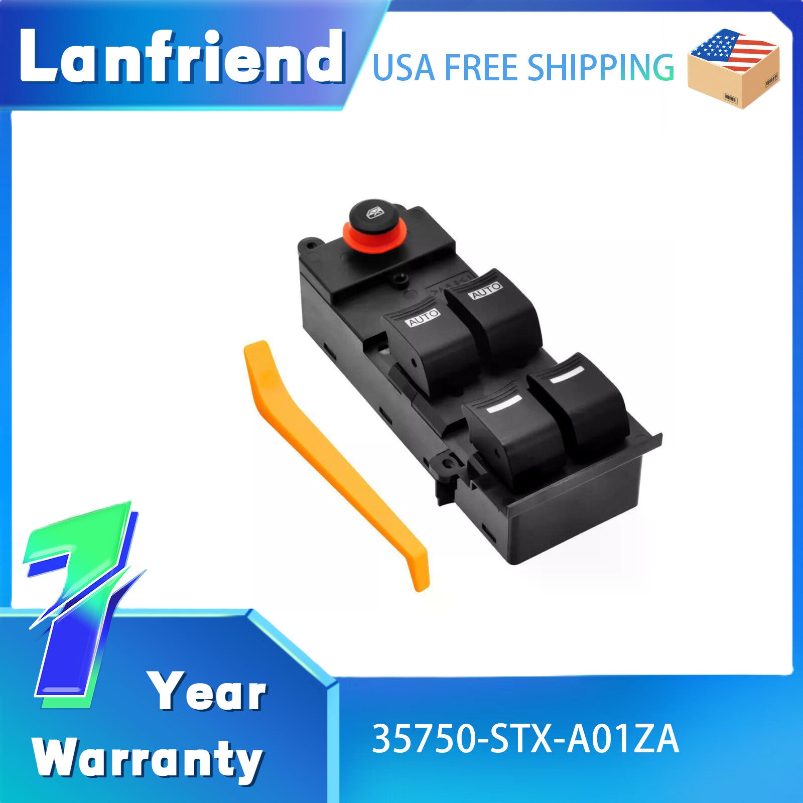 35750STXA01ZA Power Window Switch Fit for Honda Accord CR-V for Acura TL 2007-2013