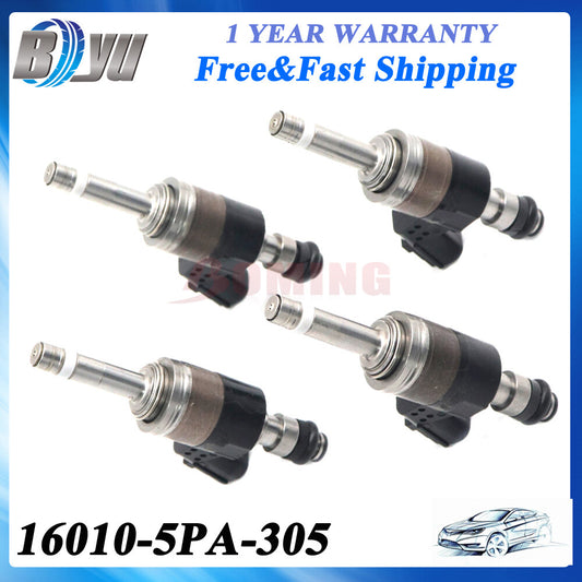 4 x New Fuel Injectors 16010-5PA-305 for Honda Accord 2018-20 for Honda CR-V 2017-20
