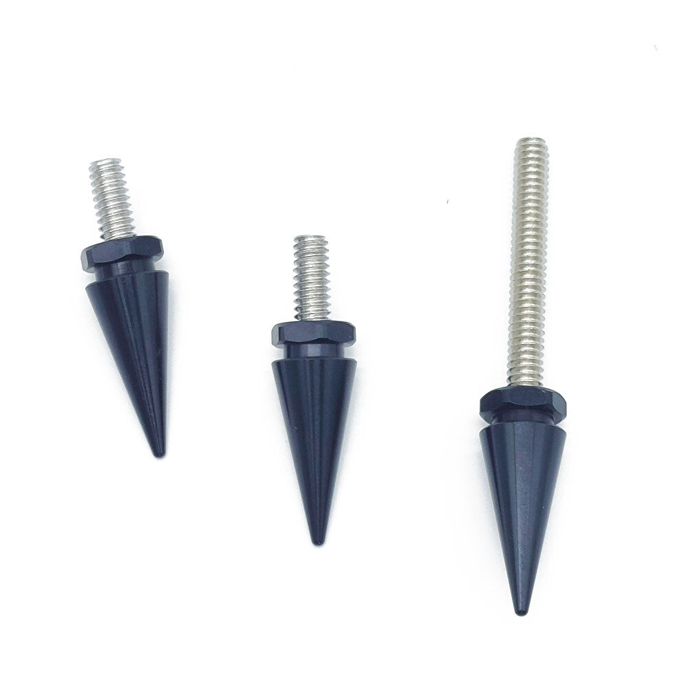 3x Black Windscreen Spike Windshield Bolt Screws Kit for Harley Electra Glide