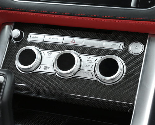 Silver AC volume Button Cover Trim 13P for Land Rover for Range Rover L405 2014-2017