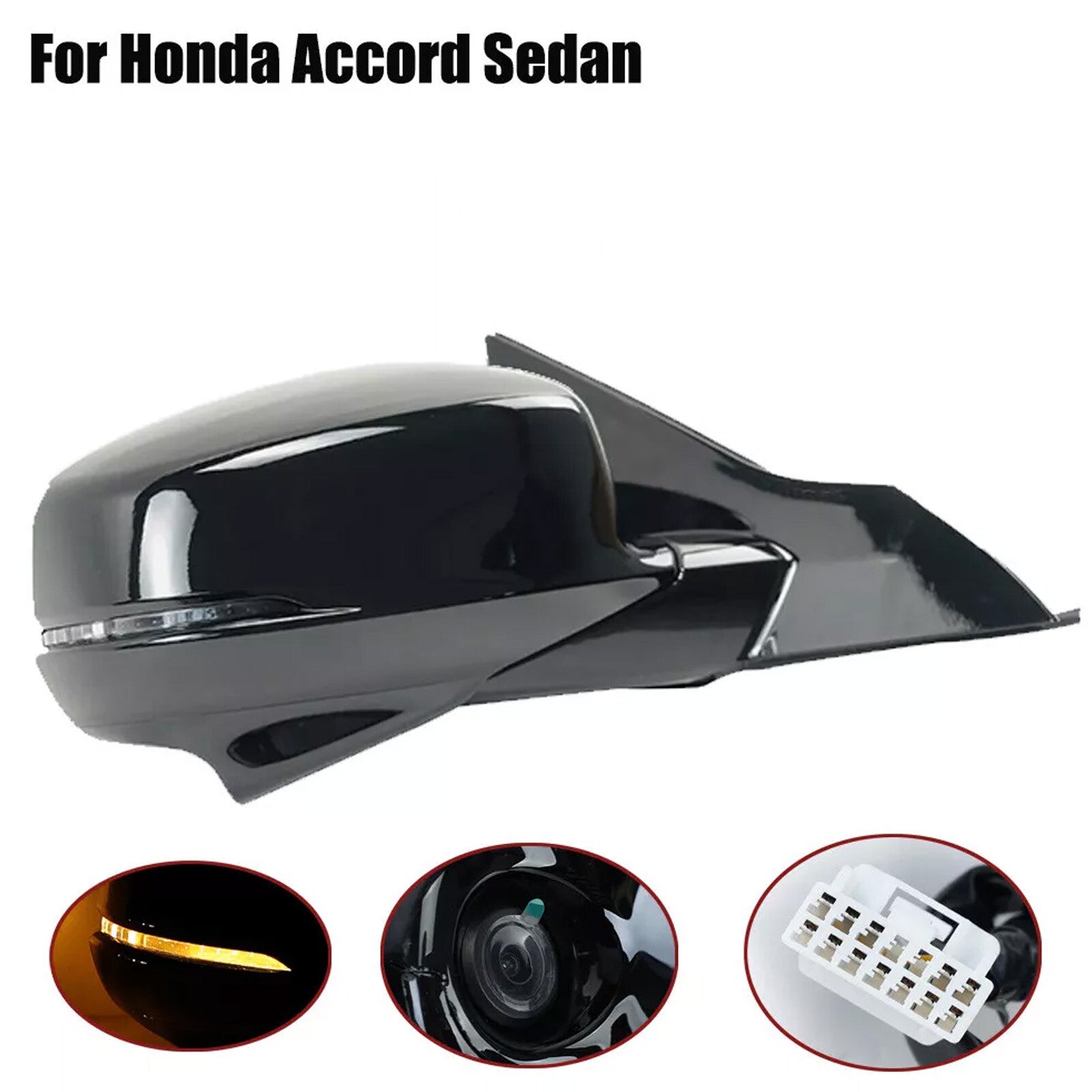 Passenger Right Side View Mirror Heated Camera,for Honda Accord Sedan 2013-201fY