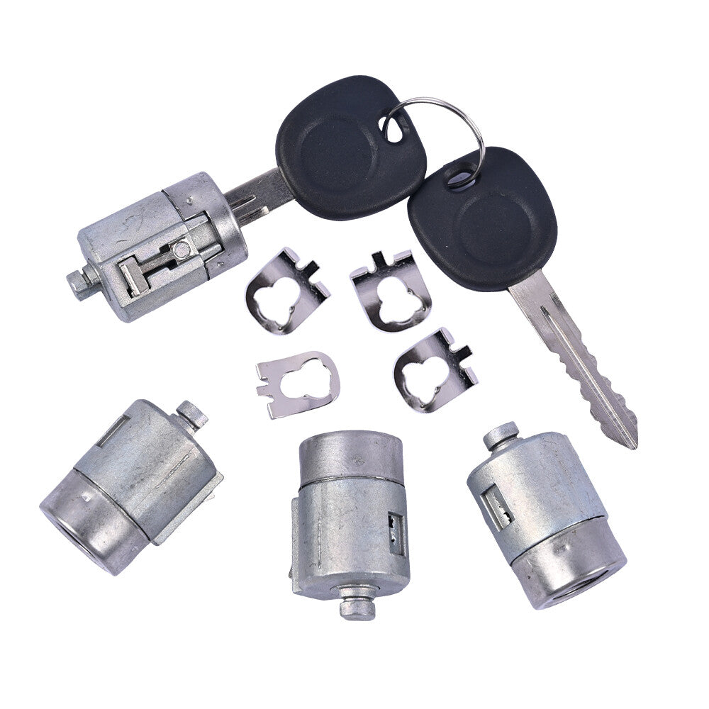 4Pcs Door Lock Cylinder W/Keys for 01-10 for Chevy for GMC Express Savana 1500 2500 3500