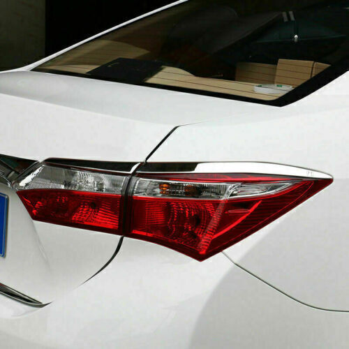 for Toyota for Corolla 2014-2019 ABS Chrome Rear Tail Light Lamp Moulding Strip Trim