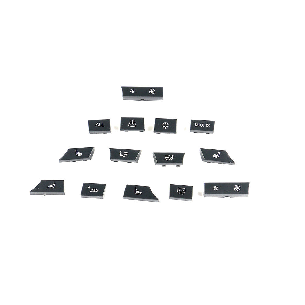 14 A/C Heater Control Switch Button Key Cover Cap Kit Fit for BMW 5 Series F07 F10