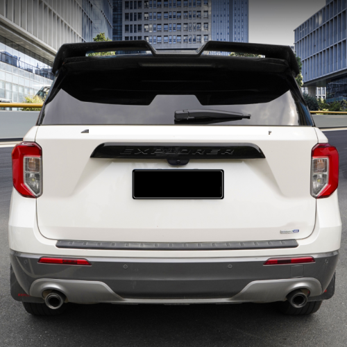 Bright Black Rear Trunk Lid Molding Panel Trim Deco for Ford Explorer 2020-2022