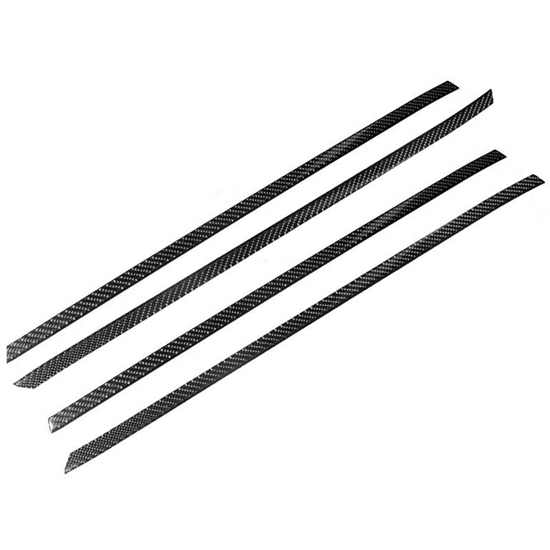 4Pcs Carbon Fiber Door Decorative Strips Cover Trim Fit for Suzuki Grand Vitara
