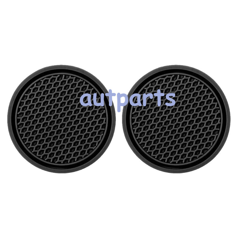 2¡ÁUniversal Black Car Cup Holder Anti-Slip Insert Coaster Interior Accessories