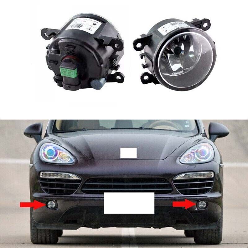 2PCS Front Bumper Right Left Side Fog Light Lamps for Porsche for Cayenne 2011-2017