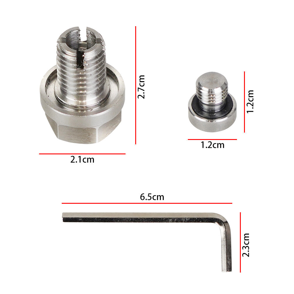 Oil Drain Plug M12.1X1.5 Self Tapping Oil Pan Thread Repair Kit with O-Ring