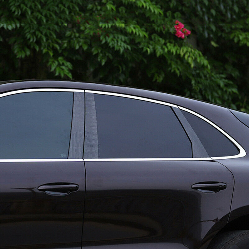 for Porsche Macan 2015-2023 Carbon Fiber Window Door B,C Pillar Post Trim Decal