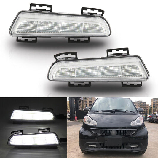 2P Left/Right -Spec LED DRL Daytime Running Lights For 2013-2015 for Smart Fortwo