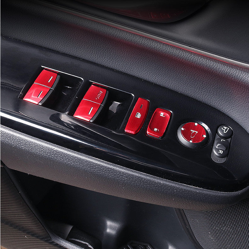 Suitable for 2017-2021 for Honda CR-V, red interior window control switch trim.