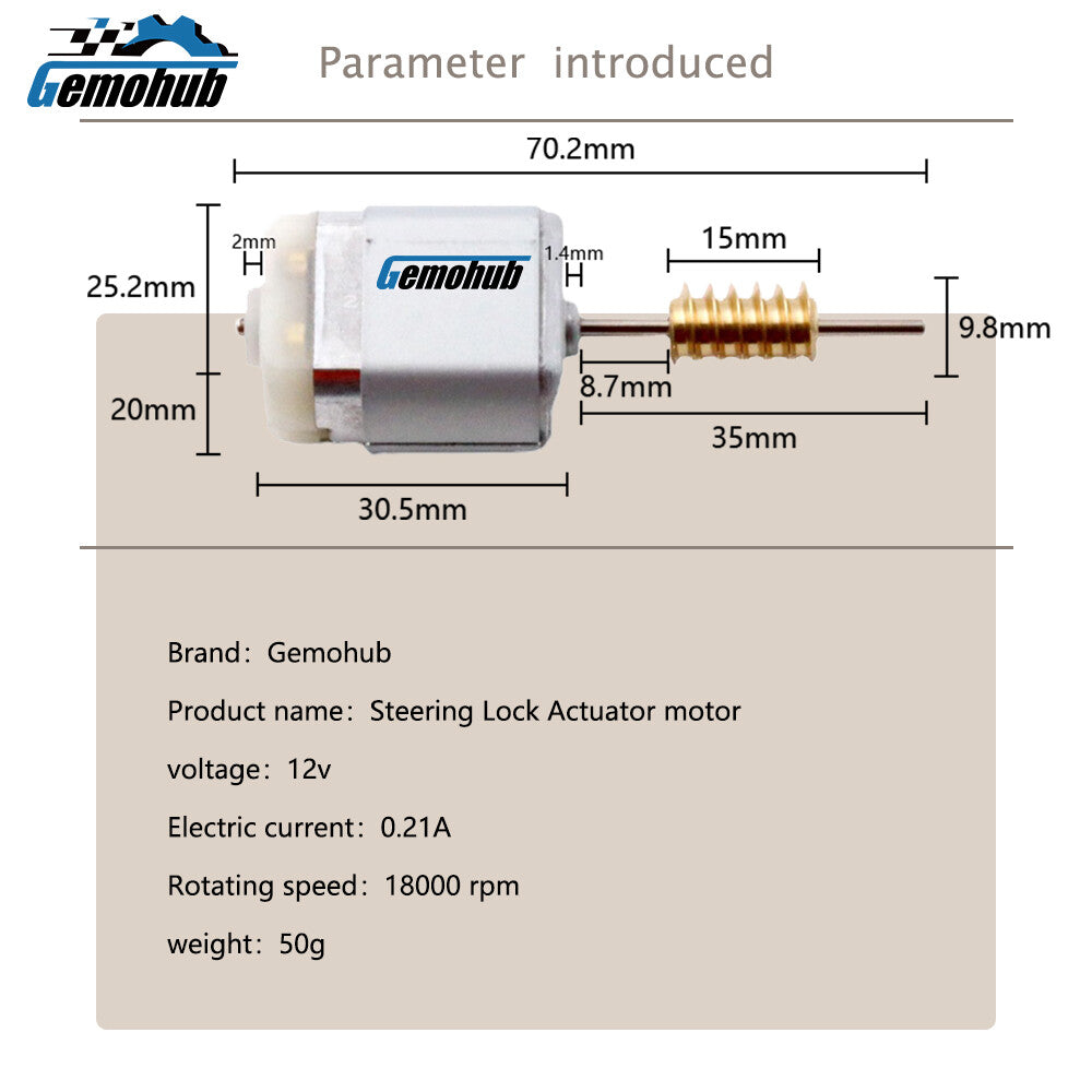 Steering Column Lock motor 9807504780 For 2013-2020 for Citroen Grand C4 Picasso MK2