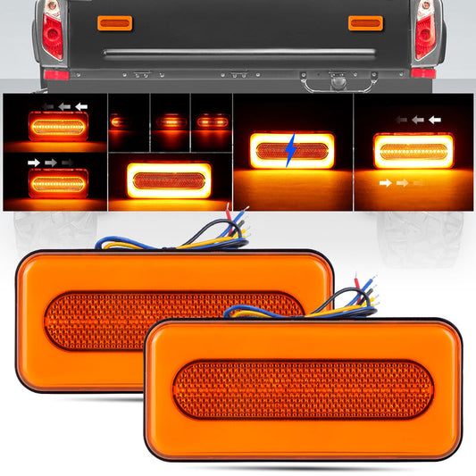 2PCS LED Tail Light Bar Turn Signal Brake Lamp DRL Motorcycles Truck Car ATV UTV