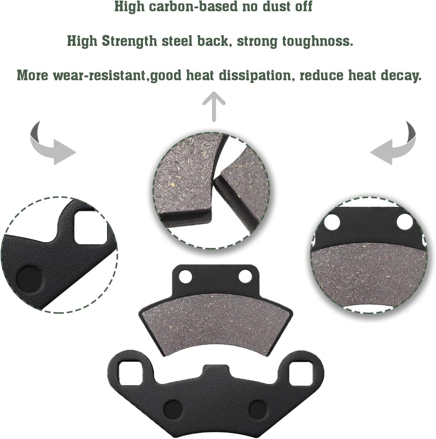 Brake Pad for Polaris Sportsman 500 400 350 Xplorer 300 400 500 Big Boss 250 300