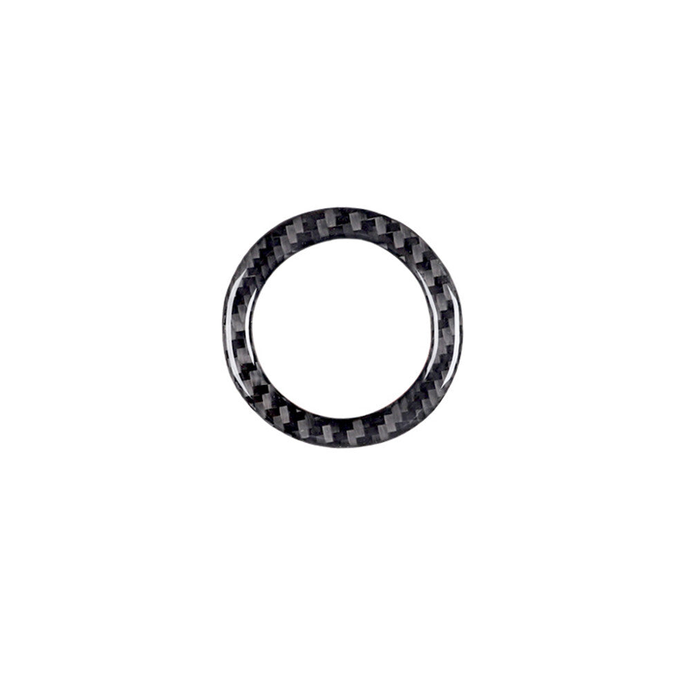 Carbon Fiber Engine Start Stop Button Ring Trim Panel for Ford Explorer 2011-14