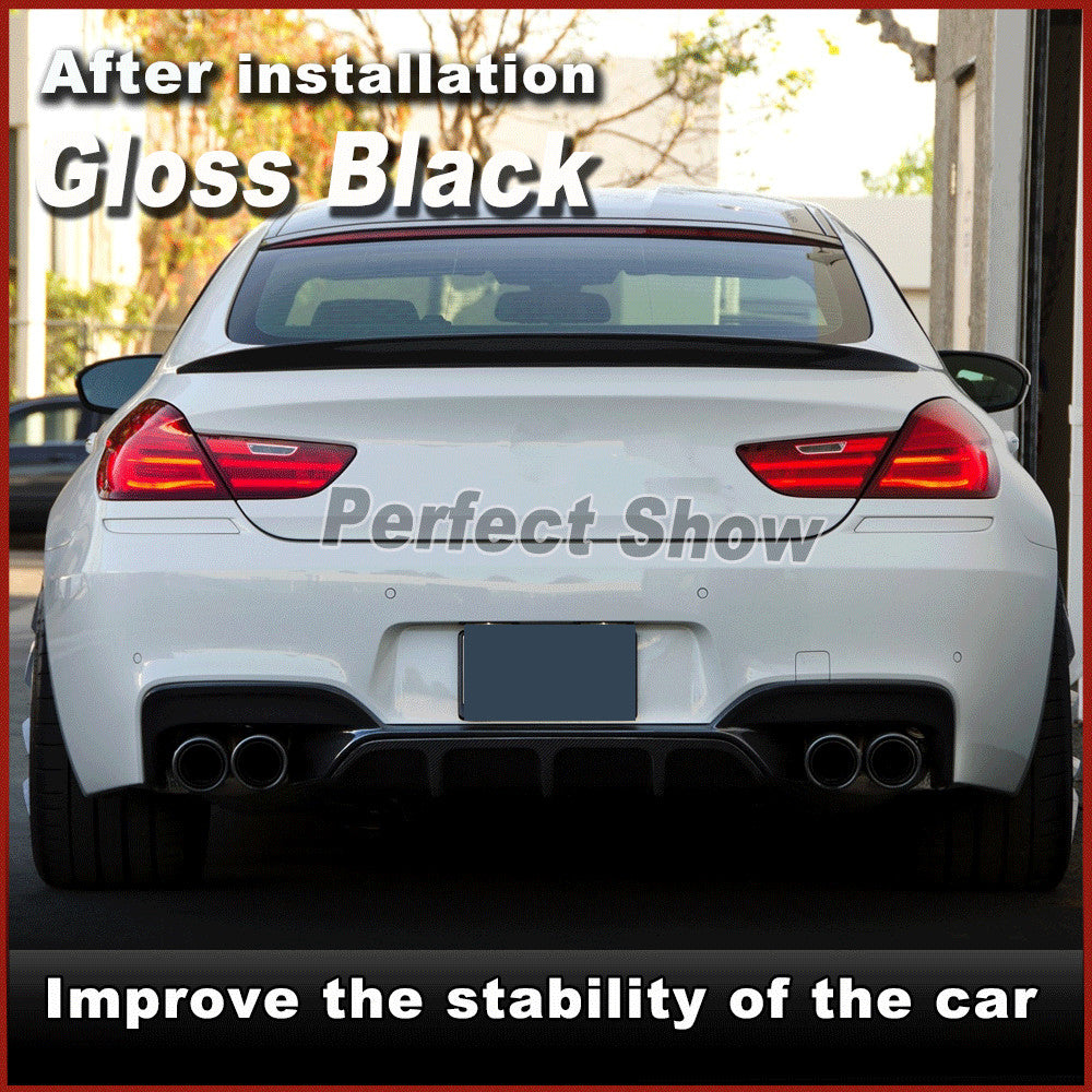 Glossy Black Rear Bumper Diffuser Lip for BMW F06 F12 F13 650i M Sport M6 12-16